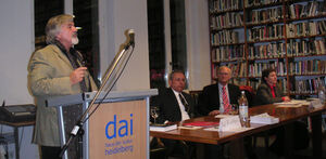 Von links nach rechts: Prof. Dr. Heinz Richter, Botschafter Leonidas Markides, Lothar Binding(MdB) & Ulrike Hamann.