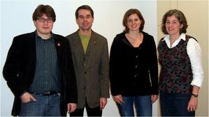 (v.l.) Moritz Gentsch, Jürgen Huntscha, Katharina Schöneborn, Carola Iller