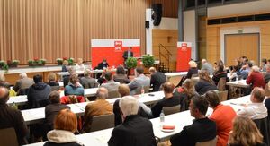 Dr. Joachim Gerner bei seiner Rede im Gesellschaftshaus